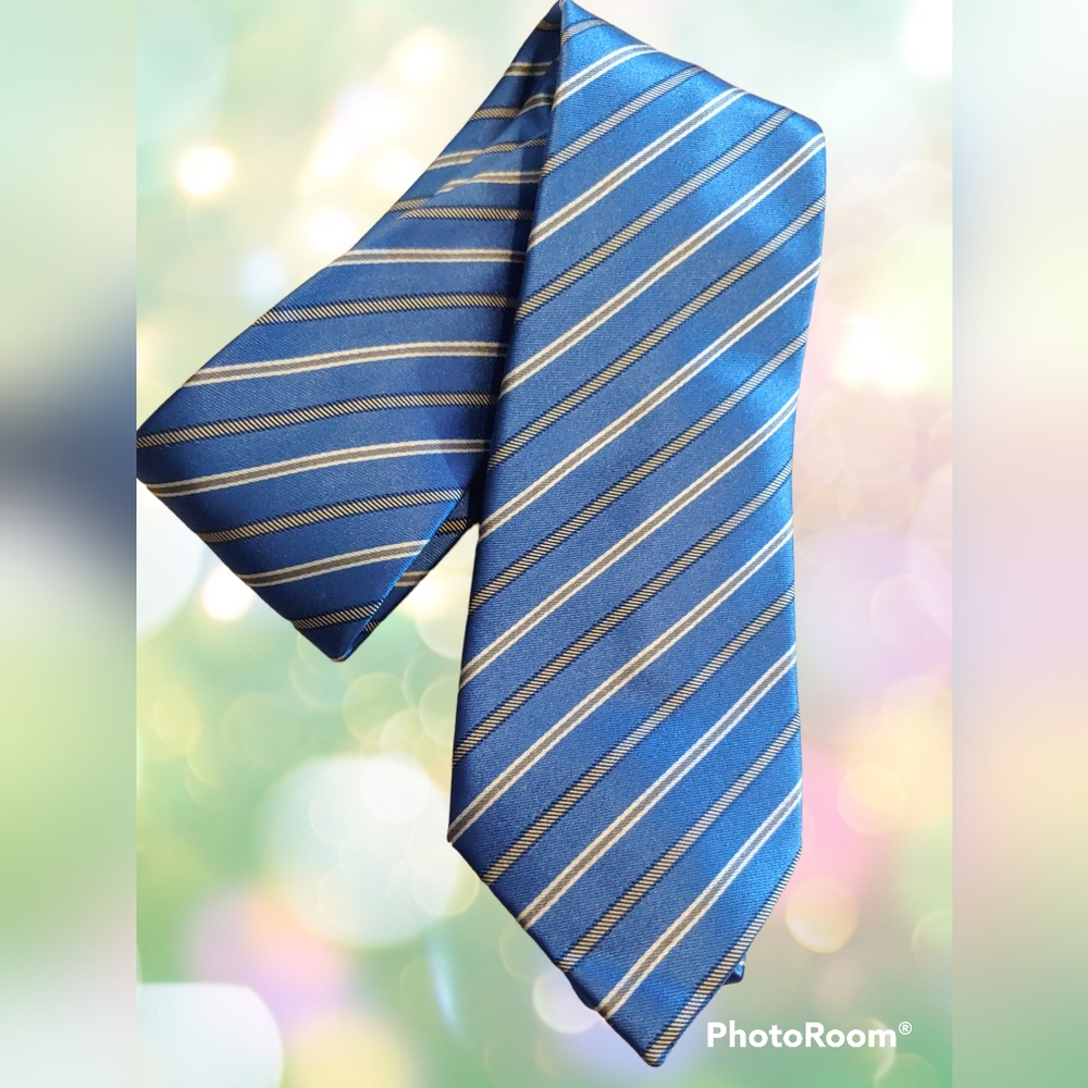 David August silk neck tie Men
